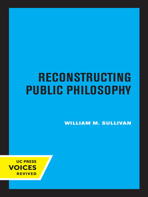 cover image of Reconstructing Public Philosophy